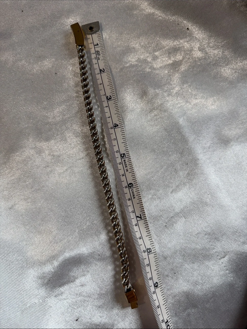 LYNX Two-Tone Gold and Silver Link Bracelet for Men